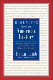 Cover of: Booknotes: Stories from American History by Brian Lamb