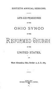 Cover of: Proceedings of the Reformed Church of Ohio by Reformed Church in the United States Ohio Synod, Reformed Church in the United States, Ohio Synod