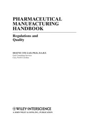 Cover of: Pharmaceutical manufacturing handbook | 