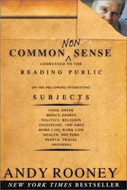 Cover of: Common Nonsense by Andy Rooney