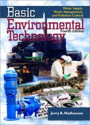 Cover of: Basic Environmental Technology by Jerry A. Nathanson
