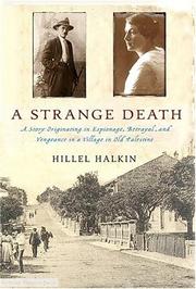 Cover of: A strange death by Hillel Halkin
