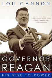 Cover of: Governor Reagan by Lou Cannon