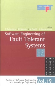 Cover of: Software engineering of fault tolerant systems | 
