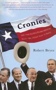 Cover of: Cronies by Robert Bryce