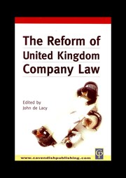 Cover of: The reform of United Kingdom company law | 