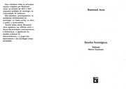 Estudos sociológicos by Raymond Aron