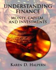 Cover of: Understanding Finance | Karen D. Halpern