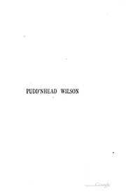 Cover of: Pudd'nhead Wilson by 