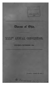 Cover of: Journal of the Annual Convention by Episcopal Church Diocese of Ohio , Episcopal Church , Diocese of Ohio
