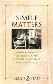 Cover of: Simple Matters by Bruce Bickel, Stan Jantz