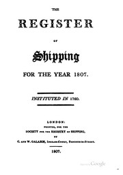 Cover of: Lloyd's Register of Shipping by 