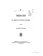 Cover of: Iordanis De origine actibvsqve Getarvm: De origine actibusque Getarum