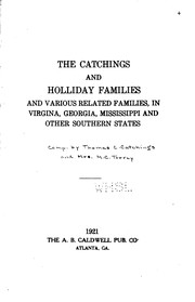 Cover of: The Catchings and Holliday Families