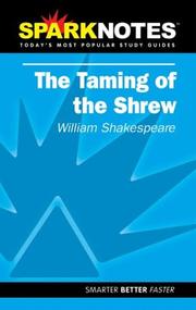 Cover of: Spark Notes The Taming of the Shrew by William Shakespeare, SparkNotes