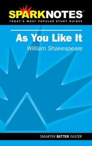 Cover of: Spark Notes As You Like It | William Shakespeare