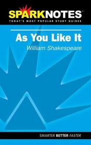 Cover of Spark Notes As You Like It