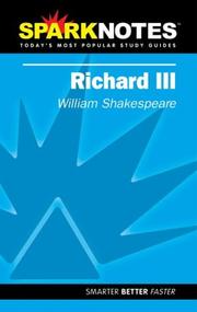 Cover of Spark Notes Richard III