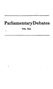 Cover of: The Parliamentary Debates from the Year 1803 to the Present Time
