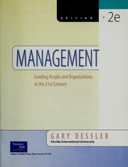 Cover of: UOPE, Management : Leading People and Organizations In The 21st Century