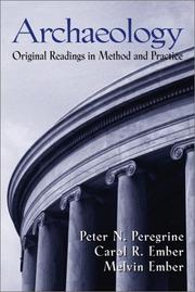 Cover of: Archaeology: Original Readings in Method and Practice