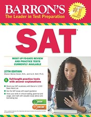 Cover of: Barron's SAT (Barron's Sat (Book Only)) by Sharon Weiner Green, Ira K. Wolf Ph.D.