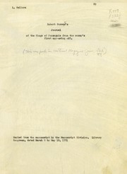 Journal of the siege of Pensacola from the enemy's first appearing by Robert Farmar