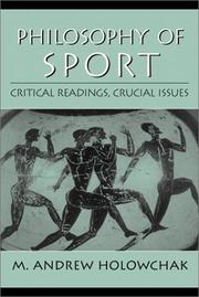 Cover of: Philosophy of Sport by M. Andrew Holowchak