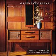 Cover of: Greene & Greene: creating a style