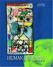Cover of: Human Learning, Fourth Edition by Jeanne Ellis Ormrod