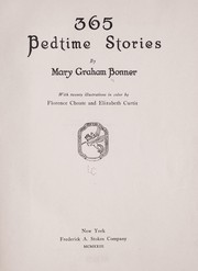 Cover of: 365 bedtime stories by Mary Graham Bonner