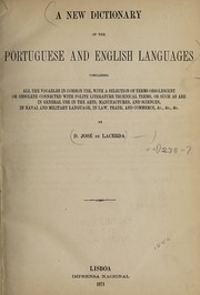Cover of: A new dictionary of the Portuguese and English languages | Jose Maria Almeida e Araujo de Portugal Correia de Lacerda