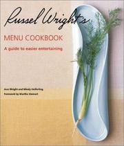 Cover of: Russel Wright's Menu Cookbook
