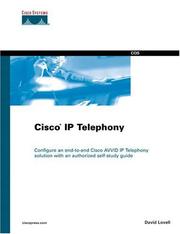 Cover of: Cisco IP Telephony by David Lovell