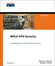 Cover of: MPLS VPN Security (Networking Technology)