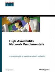 Cover of: High availability network fundamentals