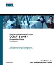 Cover of: Cisco Networking Academy Program: CCNA 3 and 4 companion guide