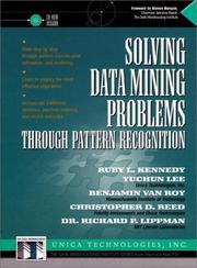 Cover of: Solving data mining problems through pattern recognition by by Ruby L. Kennedy ... [et al.].