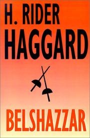 Cover of: Belshazzar | H. Rider Haggard