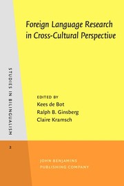 Cover of: Foreign language research in cross-cultural perspective | 