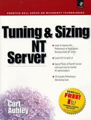Cover of: Tuning and sizing of NT Servers by Curt Aubley