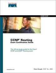 Cover of: Cisco CCNP routing exam certification guide