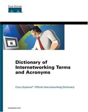 Cover of: Dictionary of Internetworking Terms and Acronyms
