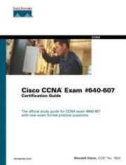 Cover of: Cisco CCNA Exam #640-607 Certification Guide (3rd Edition) by Wendell Odom