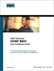 Cover of: CCNP BSCI Exam Certification Guide (CCNP Self-Study) by Clare Gough
