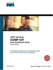 CCNP CIT Exam Certification Guide (CCNP Self-Study, 642-831) by Amir Ranjbar