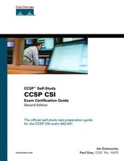 Cover of: CCSP self-study: CCSP CSI exam certification guide