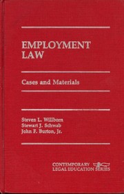 Cover of: Employment law by Steven L. Willborn