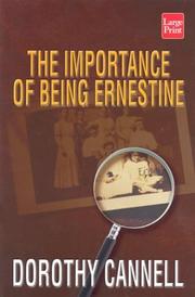 Cover of: The importance of being Ernestine by Dorothy Cannell, Dorothy Cannell