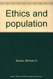 Cover of: Ethics and population | 